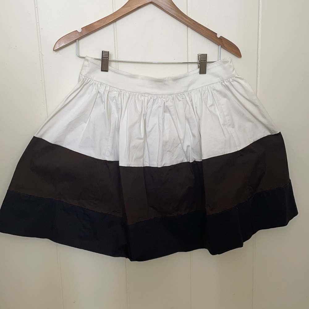 Kate Spade New York Coreen Tri Color Mini Skirt